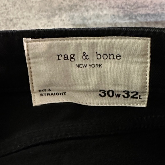 rag & bone Men's Dark Jeans. “Cropped” - Picture 2 of 6